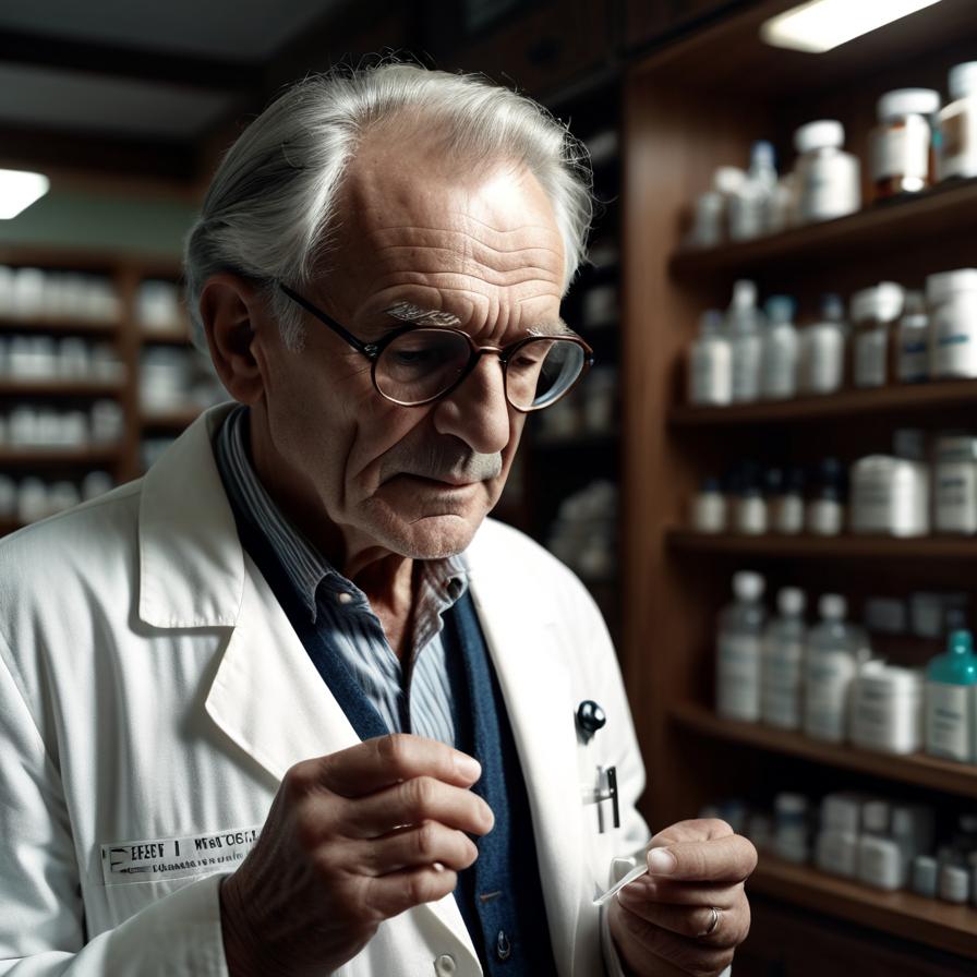 약제조하는 약사