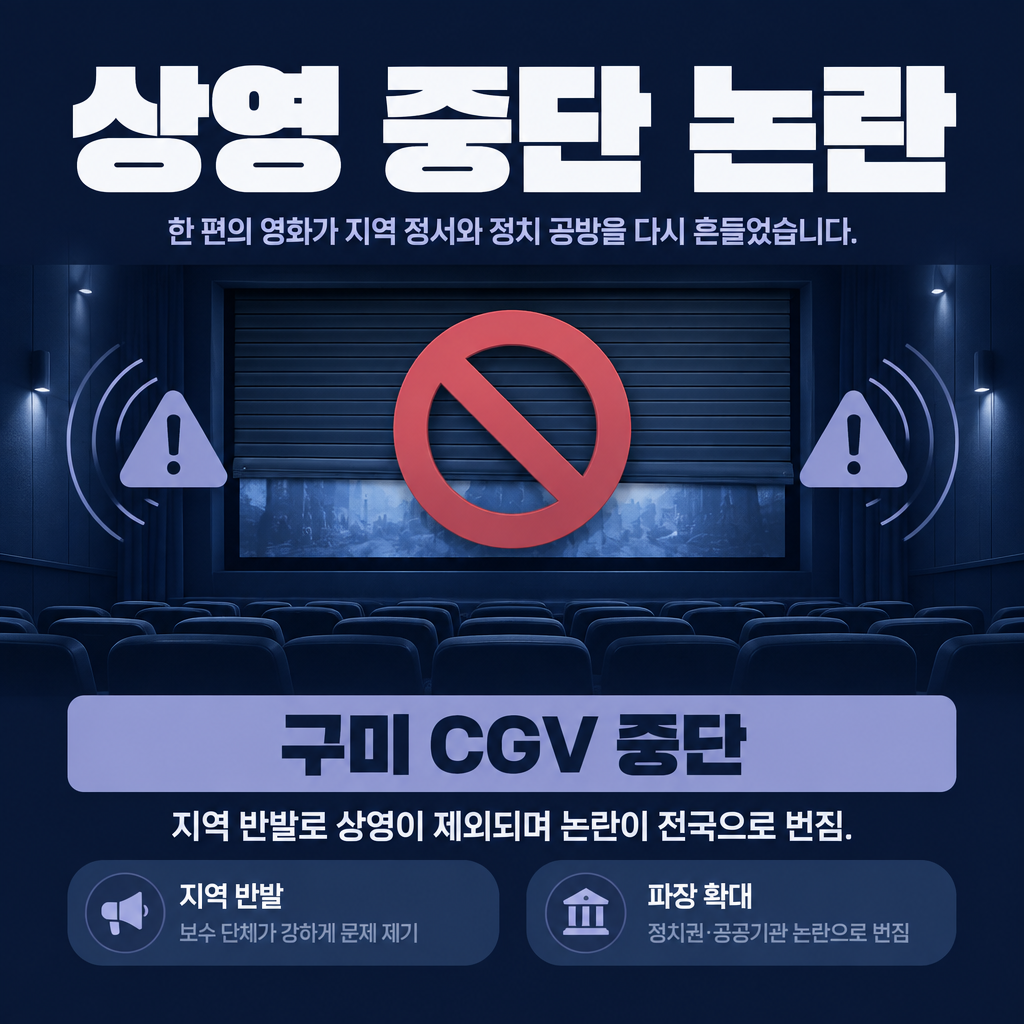 상영 중단 논란