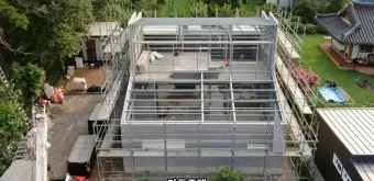 체류형 쉼터 3D 조감도와 정품 FF판넬 시공 과정_2