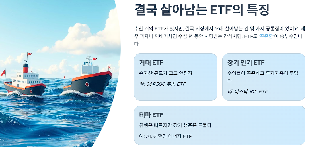 결국 살아남는 ETF의 특징