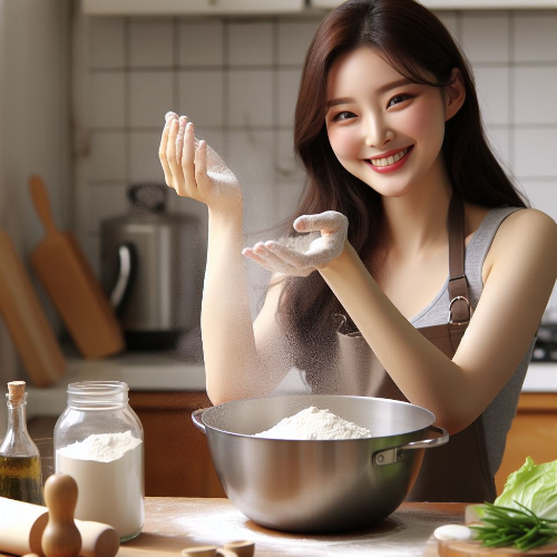 밀가루 칼로리 및 콜레스테롤 관계 