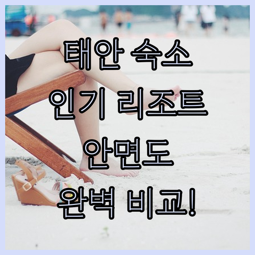 태안 숙소 추천 리스트 및 안면도 인..