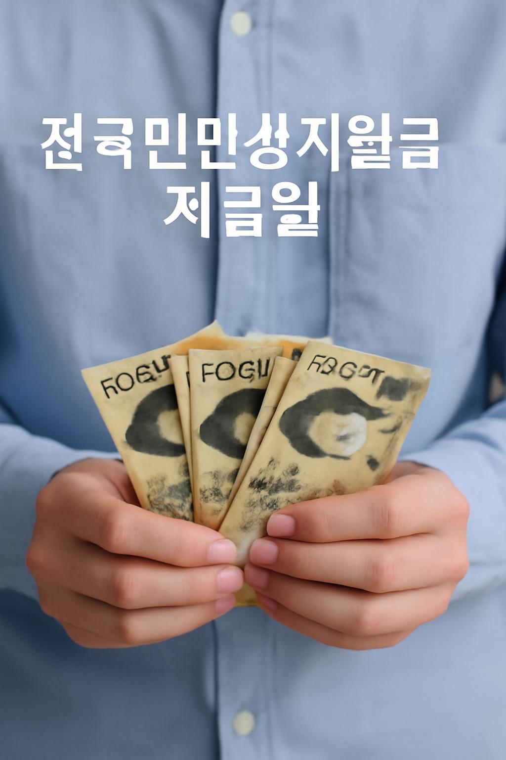 전국민민생지원금 지급일