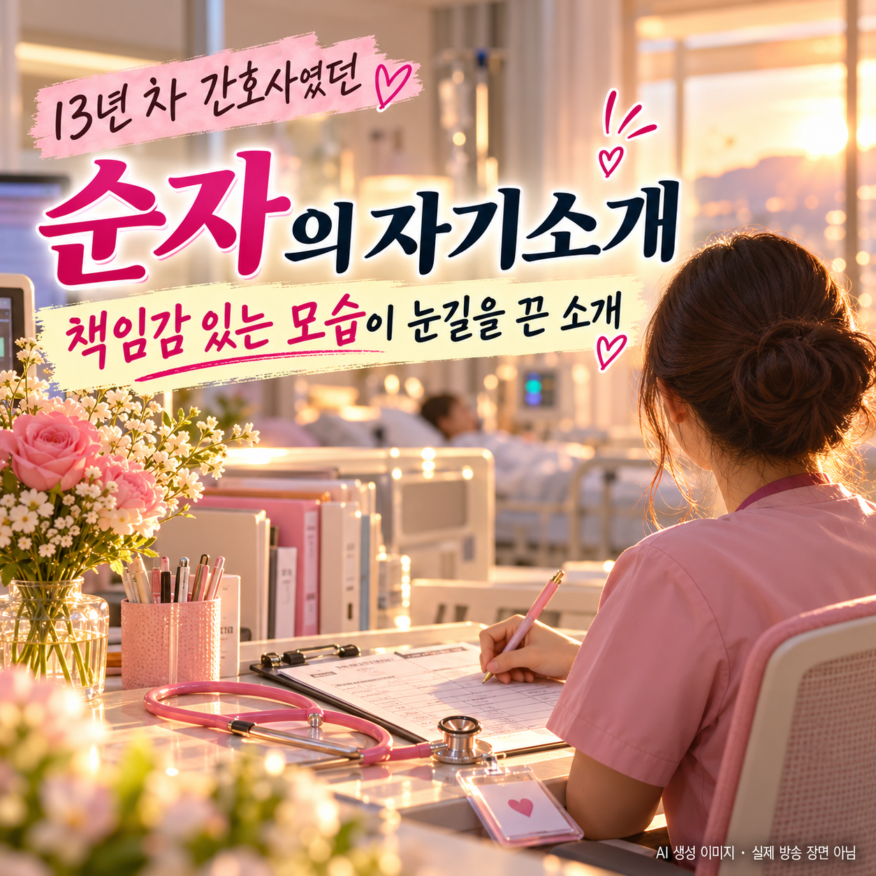 나는 SOLO 34기 순자 1991년생 13년 차 간호사 자기소개