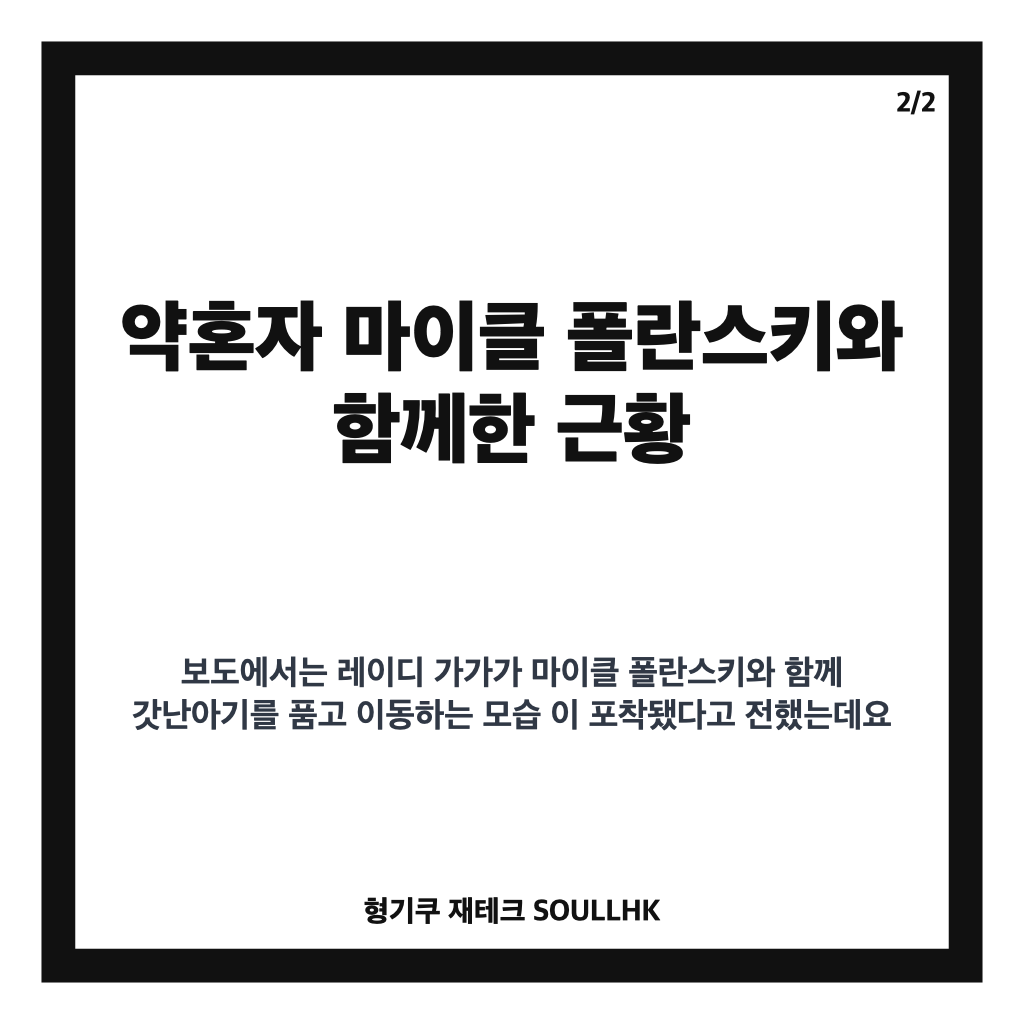 레이디 가가 첫 아이 출산, 약혼자 마이클 폴란스키와 전해진 근황 카드뉴스 3