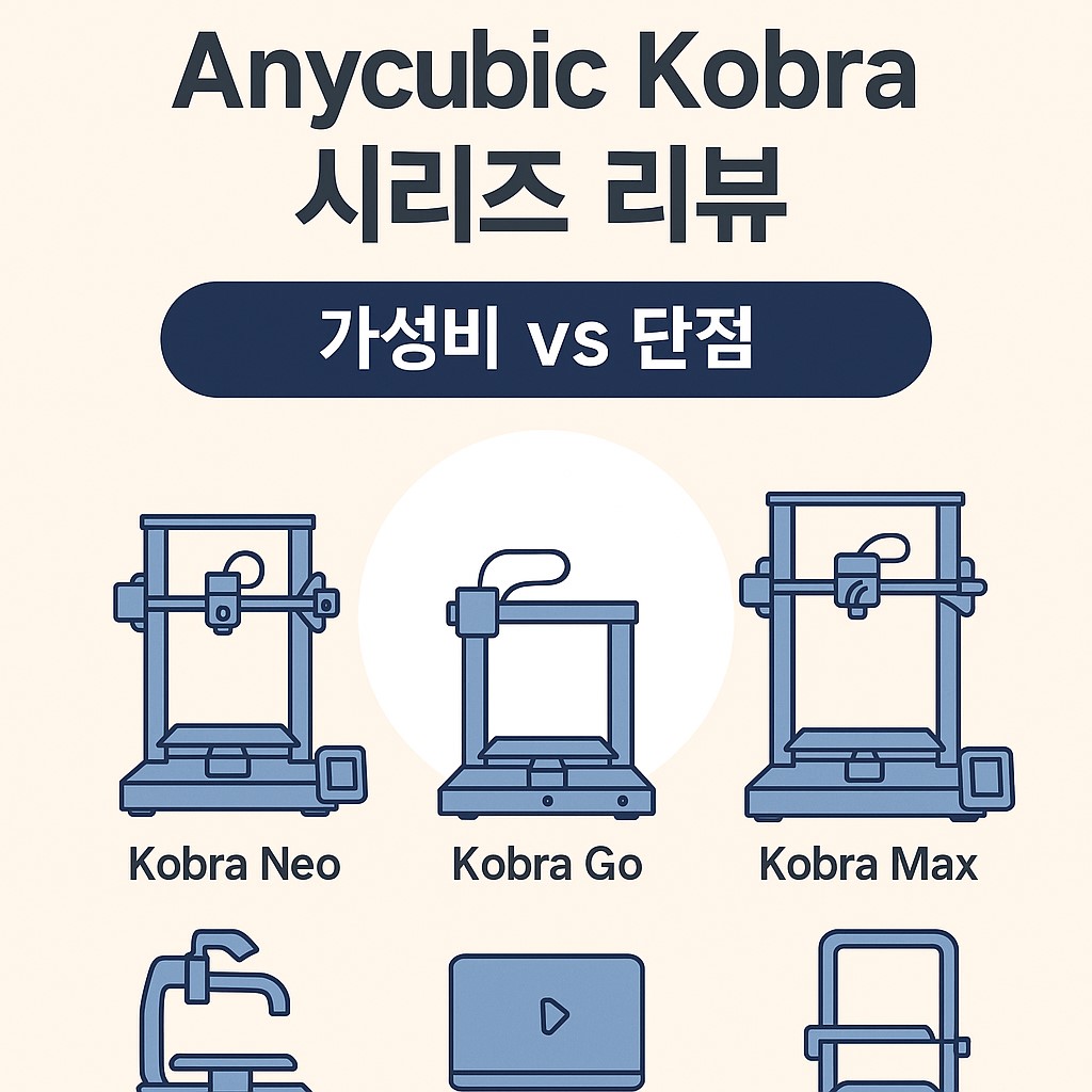 Anycubic Kobra 시리즈 모델 비교 리뷰 대표 이미지