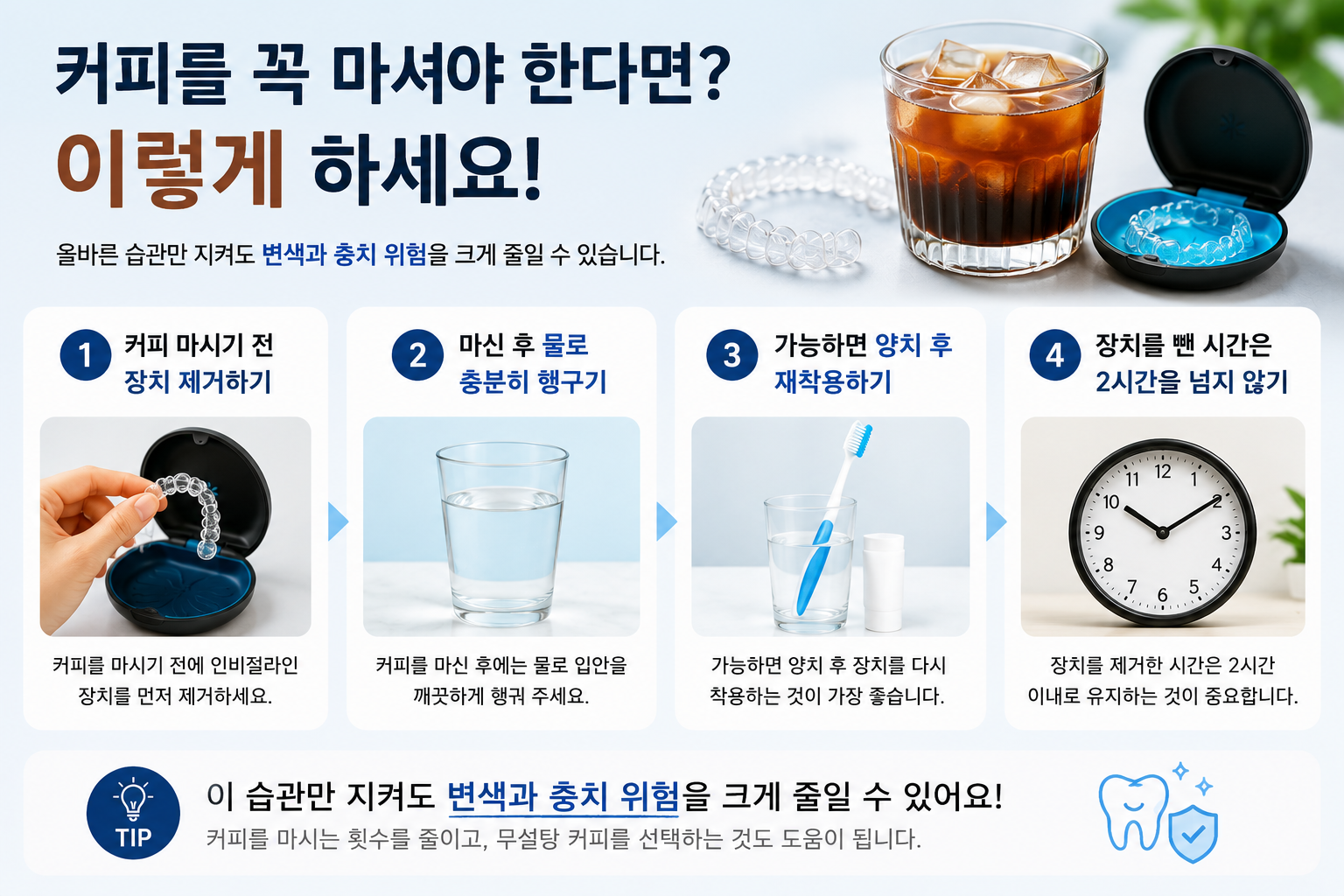 인비절라인 커피 안전하게 마시는 방법