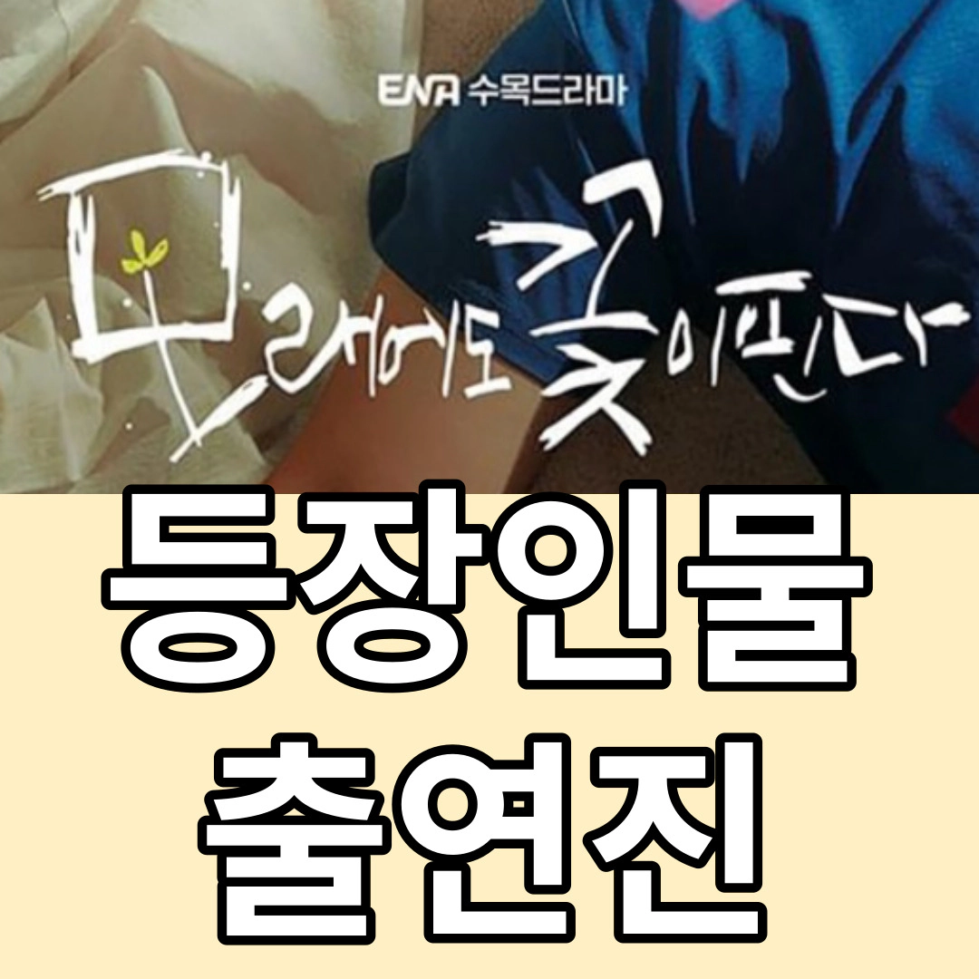 [모래에도 꽃이 핀다] 등장인물-방송정보