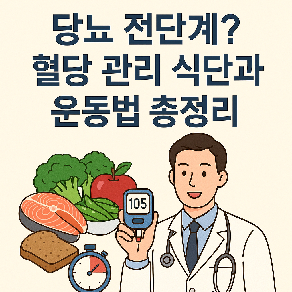 당뇨 전단계? 혈당 관리 식단과 운동법 총정리