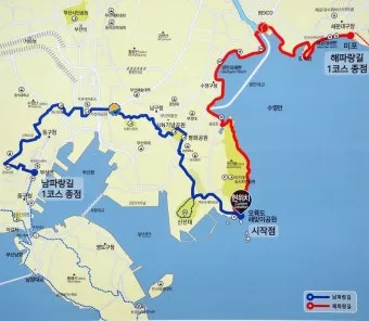 해파랑길 지도 한눈에 보기 해파랑길 1코스 2코스 포토스팟 주의사항 총정리_2