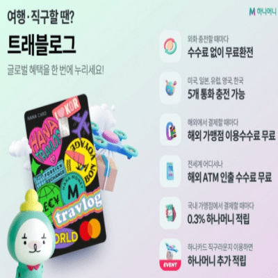트래블로그카드 혜택모음사진
