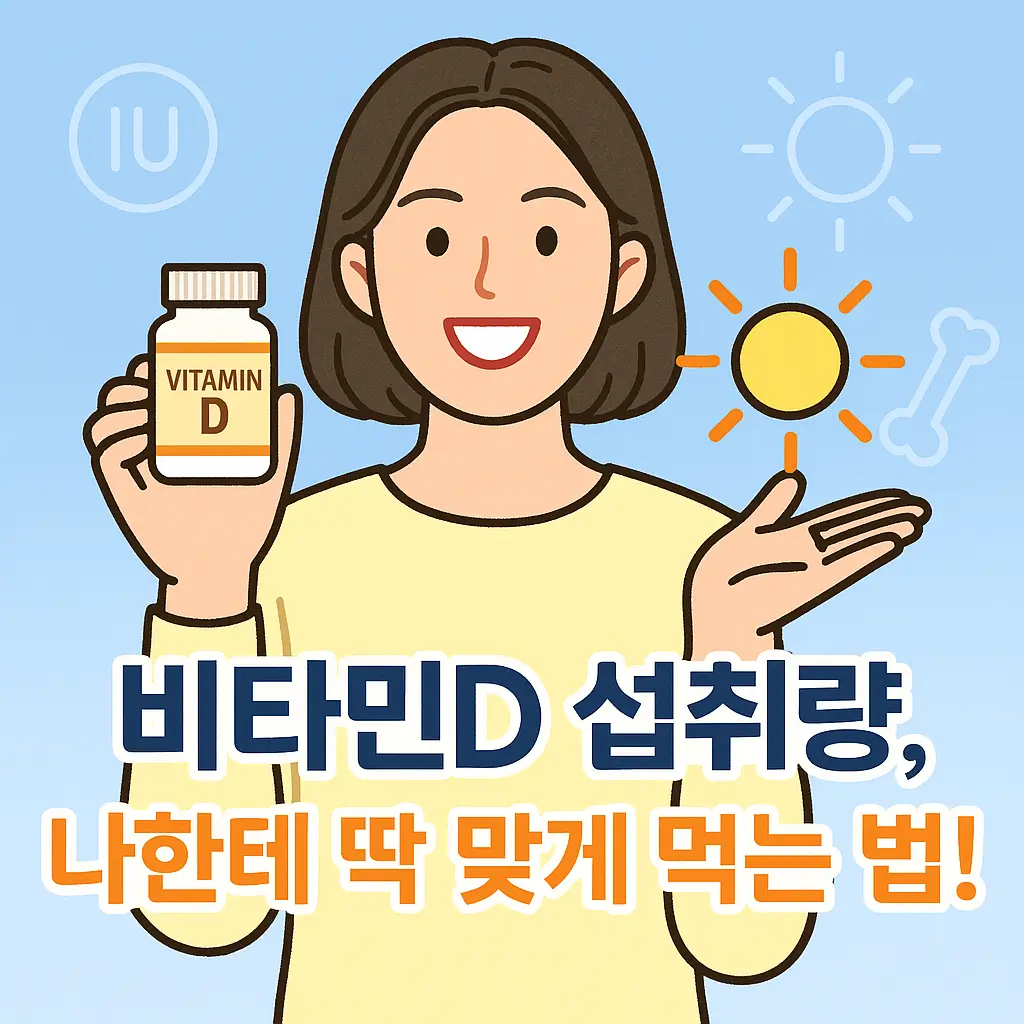 비타민D 섭취량, 나한테 딱 맞게 먹는 법!