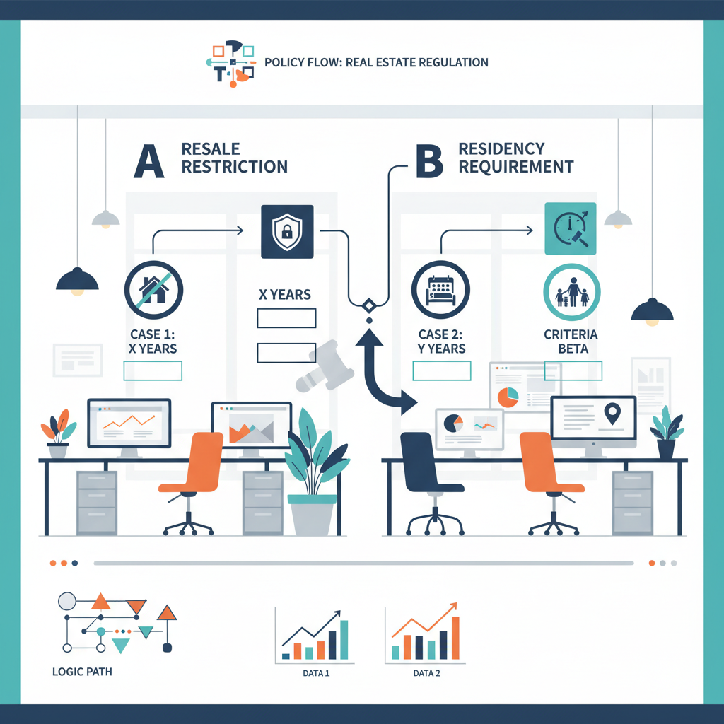 전매 제한과 거주 의무의 구분, 케이스별 판단