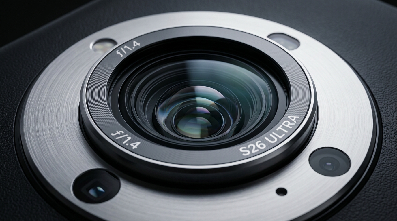 F1.4 조리개가 적용된 갤럭시 S26 울트라의 메인 카메라 렌즈 구조