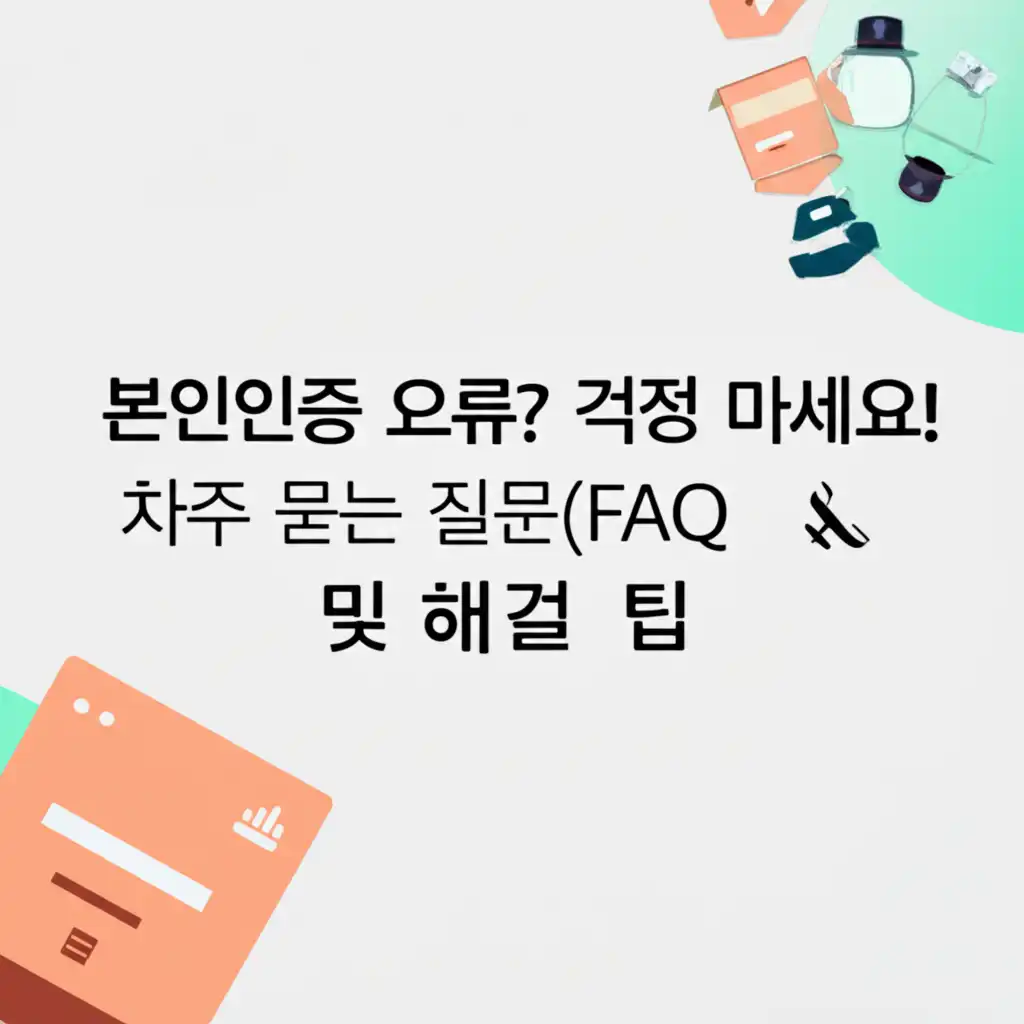 코레일 회원가입 본인인증 오류 해결을 위한 FAQ 이미지: 오류 메시지와 해결책