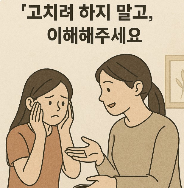 외모 집착을 이해하는 부모의 사진