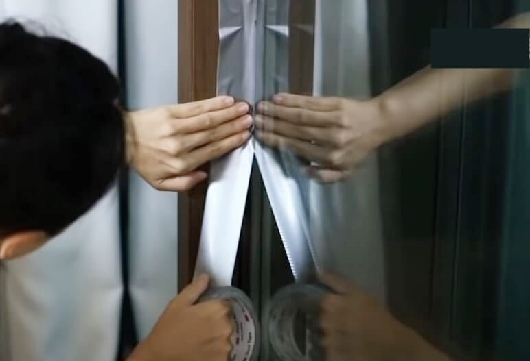 창틀 테이핑 방법