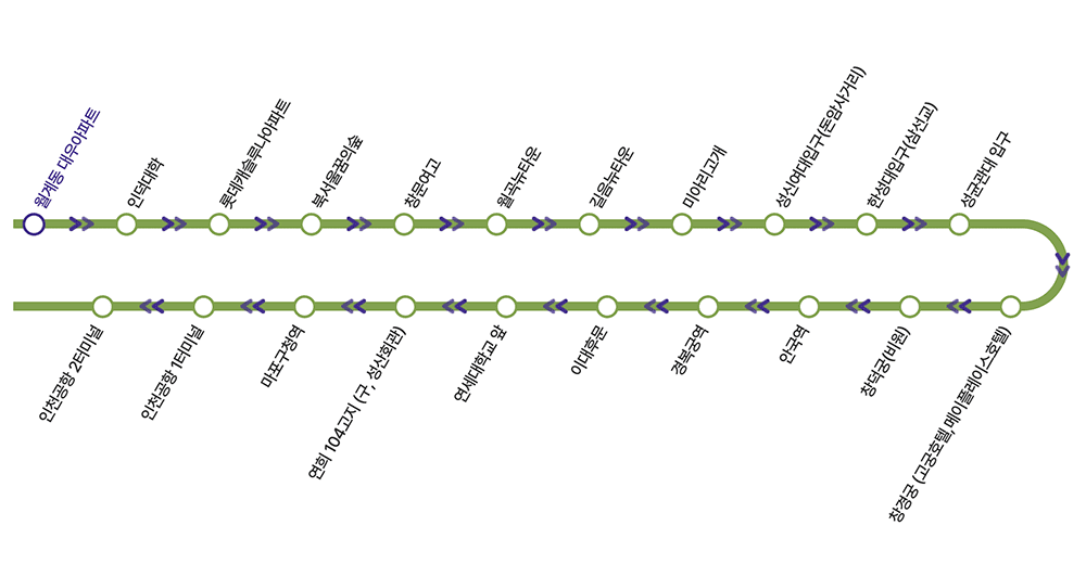 6011번-공항버스-노선도