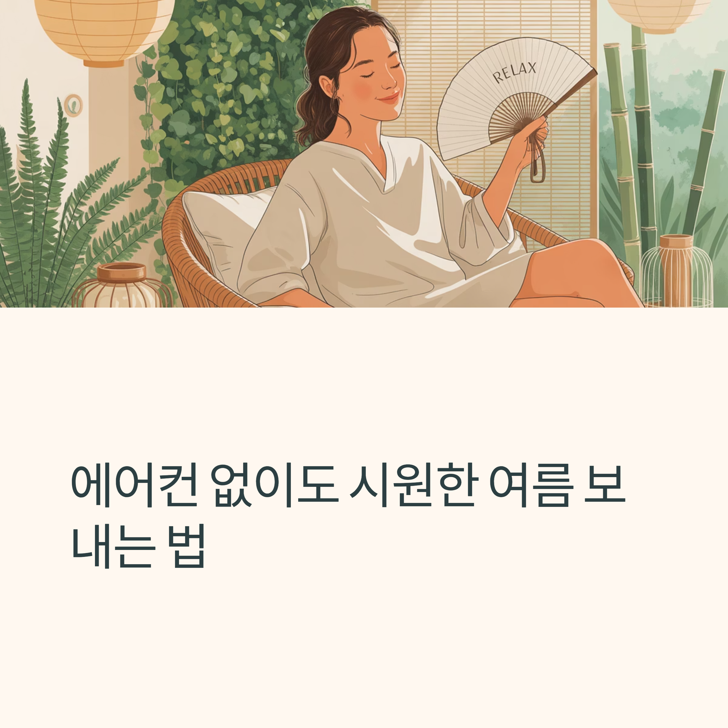 에어컨 없이 여름보내기 대표이미지