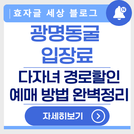 광명동굴입장료