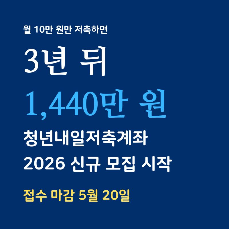 청년내일저축계좌 2026 총정리
