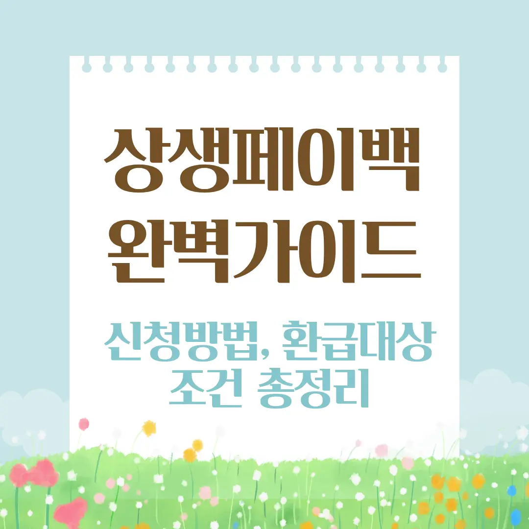 상생페이백 완벽가이드