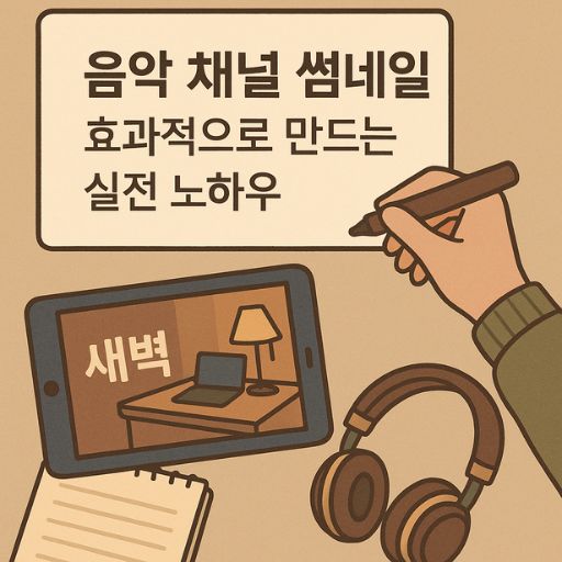 음악 채널 썸네일 효과적으로 만드는 실전 노하우 관련 이미지