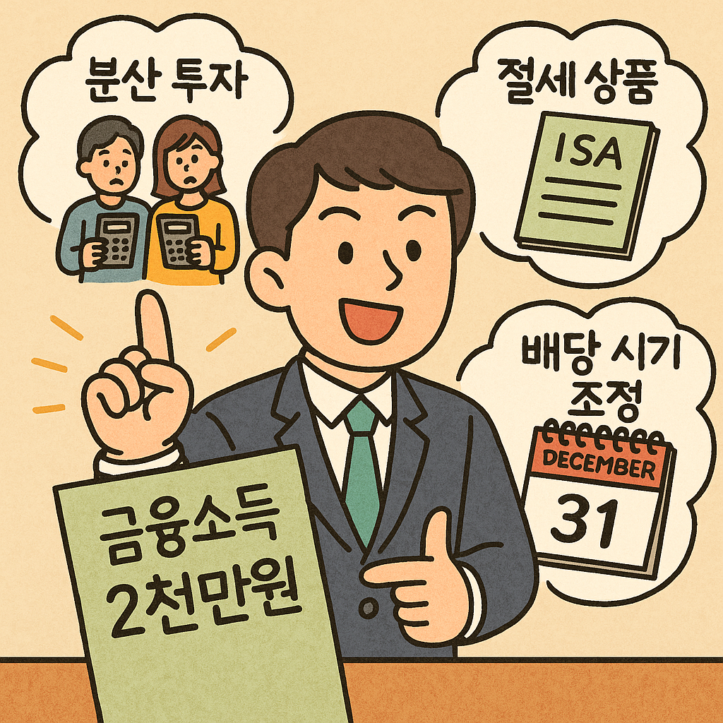 금융소득이 2천만 원 넘을 때 세금 줄이는 방법