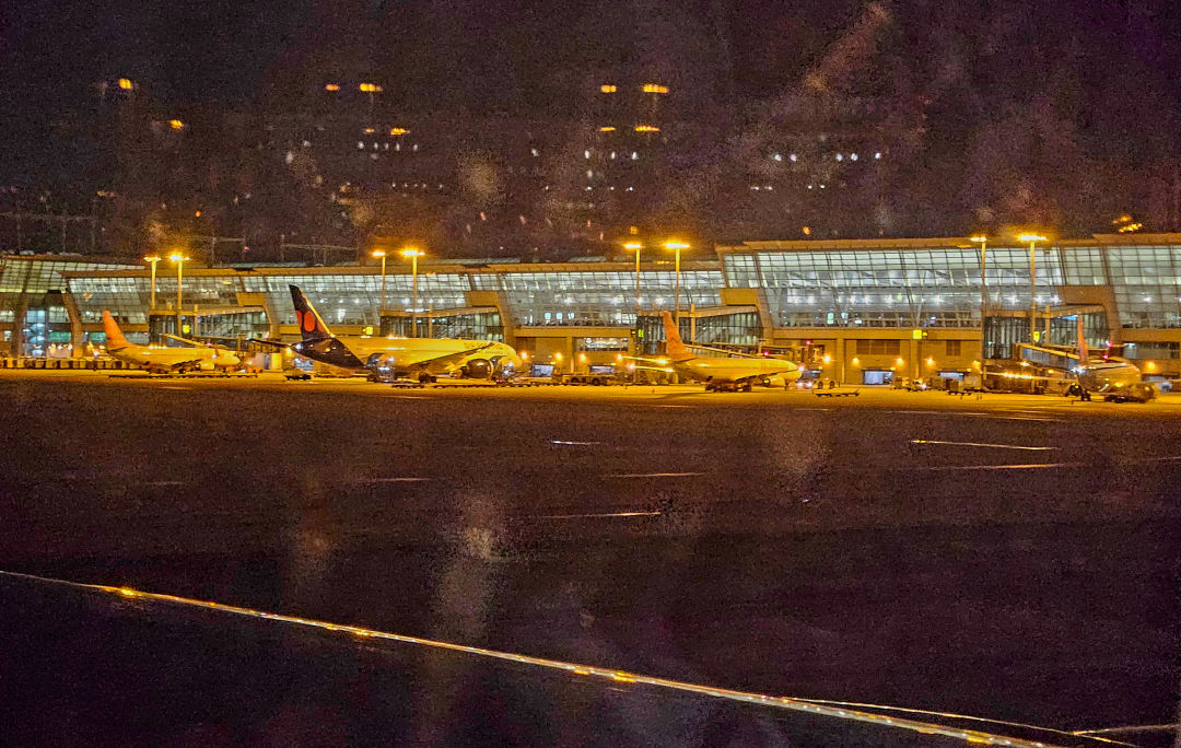 하와이 아시아나 항공 저녁 비행