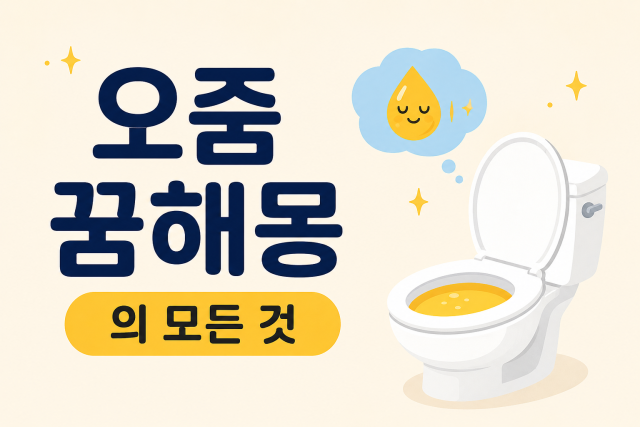 오줌 꿈해몽의 모든 것 본문 이미지