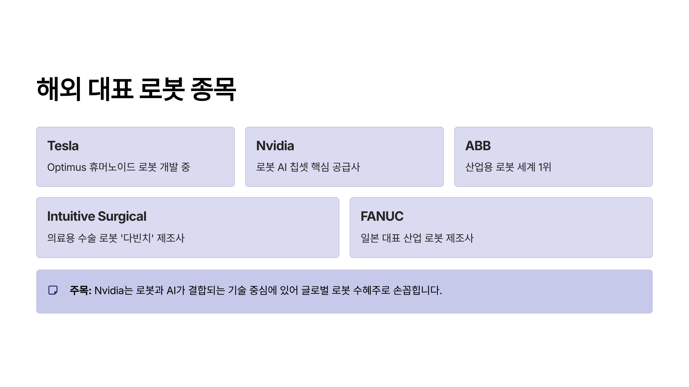 로봇 관련주 투자가이드 대장주·ETF까지 총정리 6 로봇 관련주