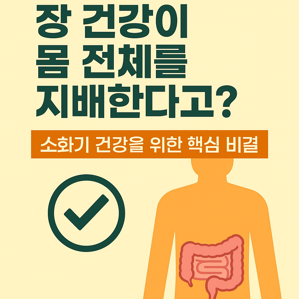 장 건강이 몸 전체를 지배한다고? 소화기 건강을 위한 핵심 비결