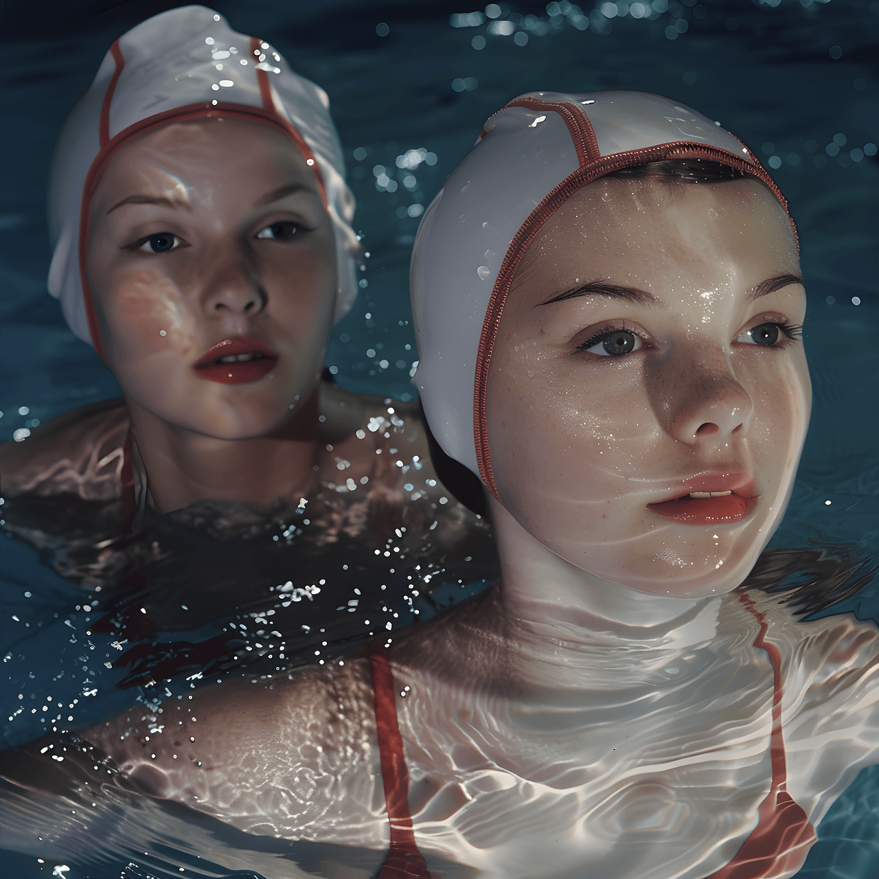 수영복, 수영모