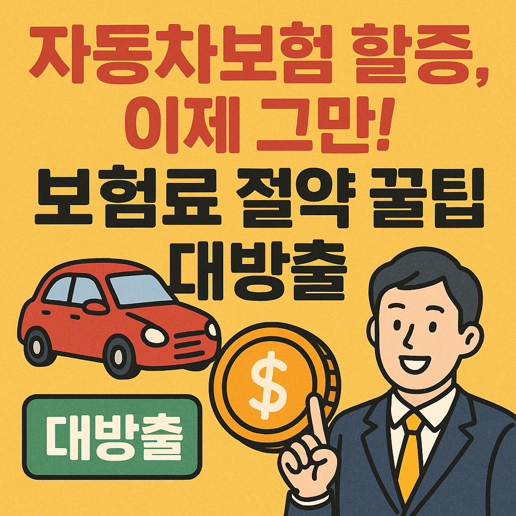 자동차보험 할증, 이제 그만!보험료 절약