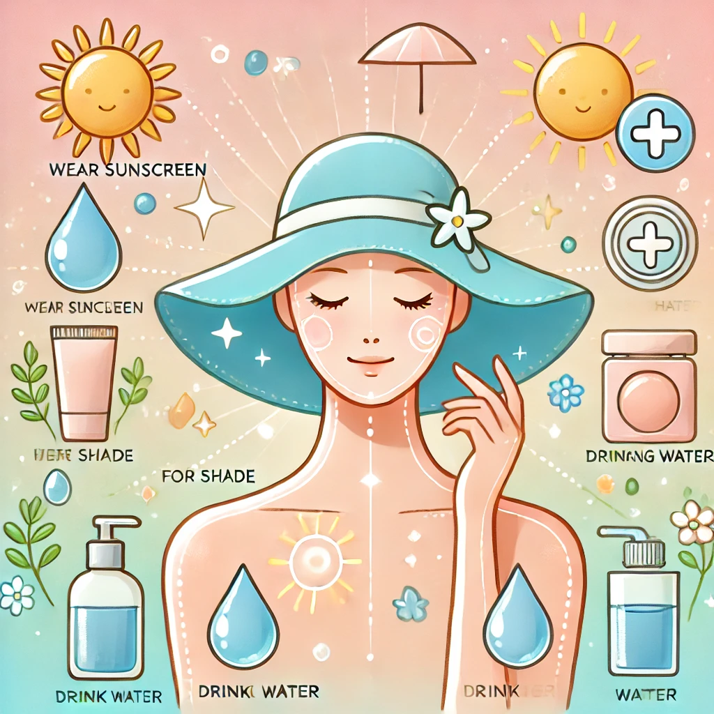 네외부 요인으로 부터 피부를 보호하는 이미지