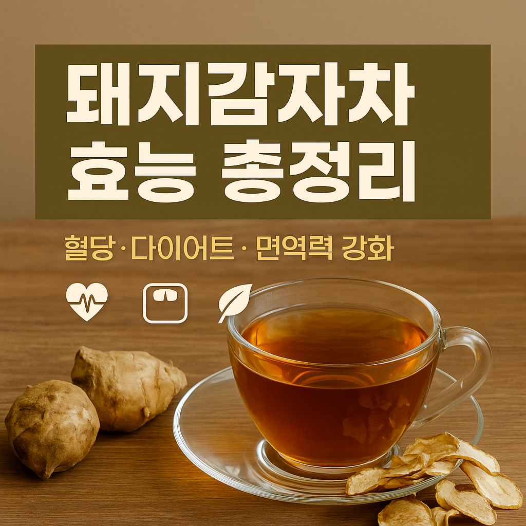 돼지감자차 효능 총정리, 혈당 관리부터 다이어트까지