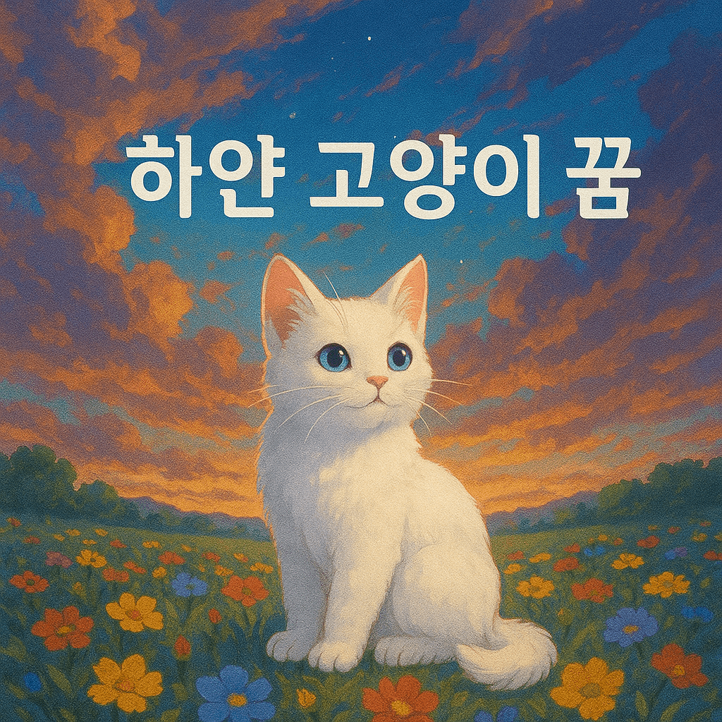 하얀 고양이 꿈