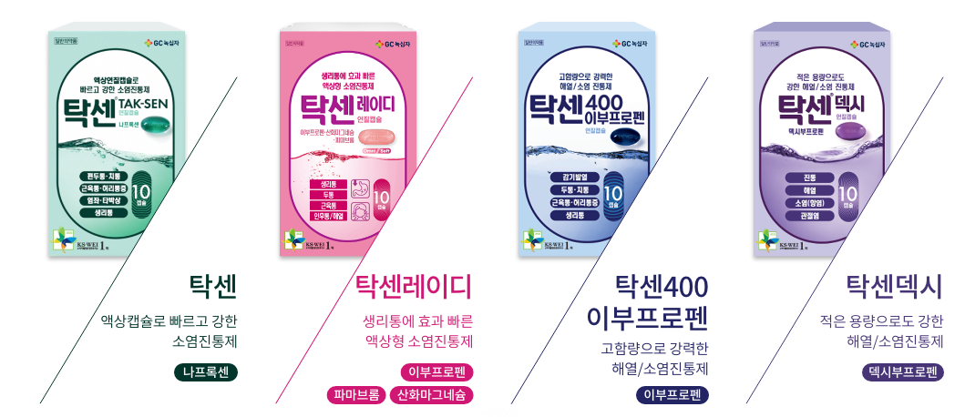 탁센 종류 400 나프록센 덱시 효능 성분 복용법