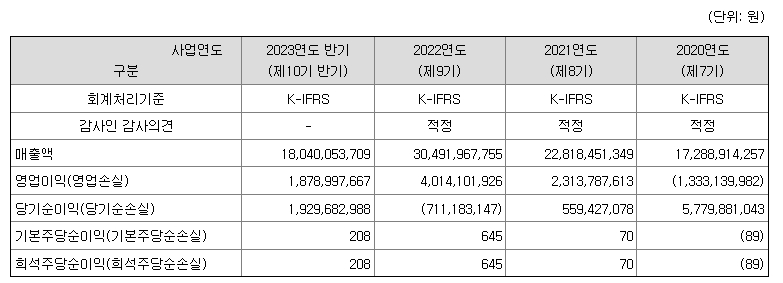 레뷰코퍼레이션 재무정보