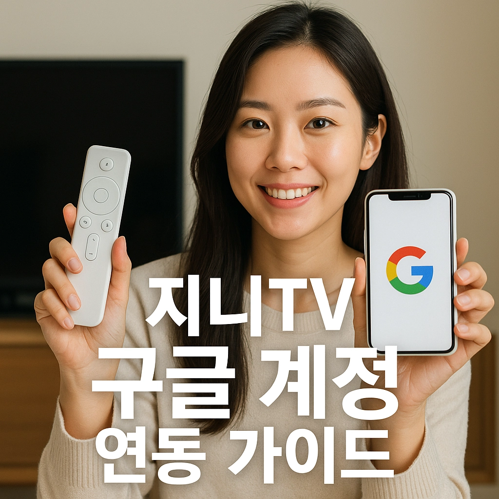 지니TV 구글 계정 연동 가이드