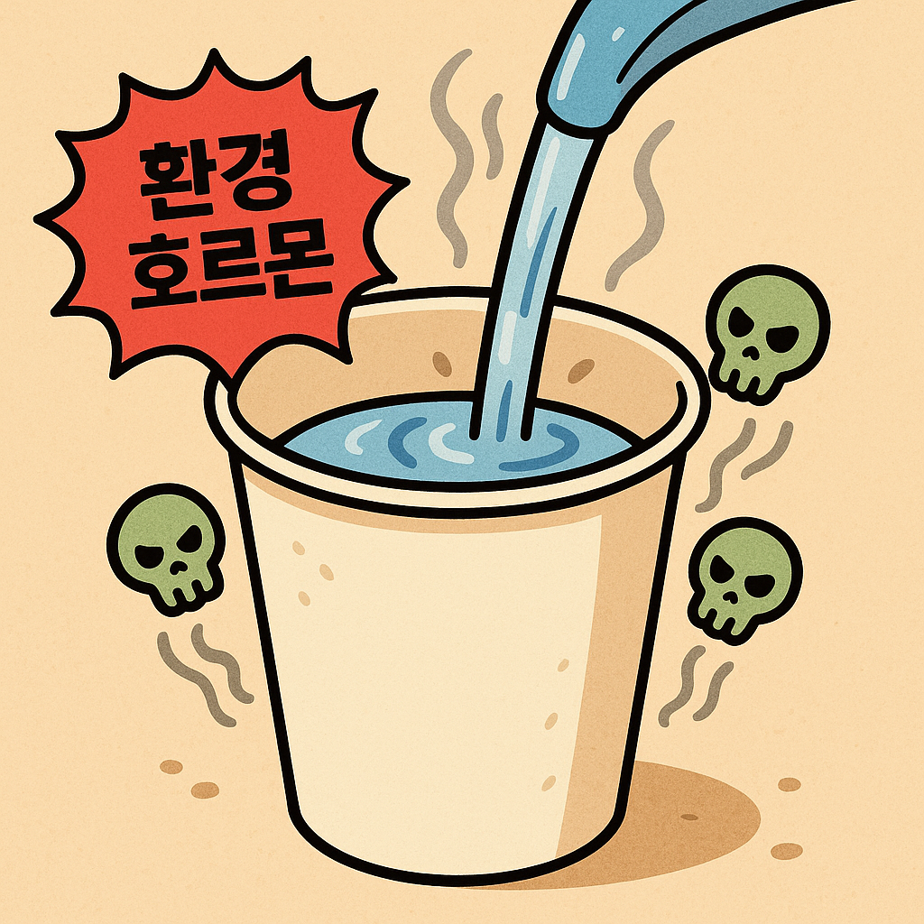 종이컵, 환경호르몬