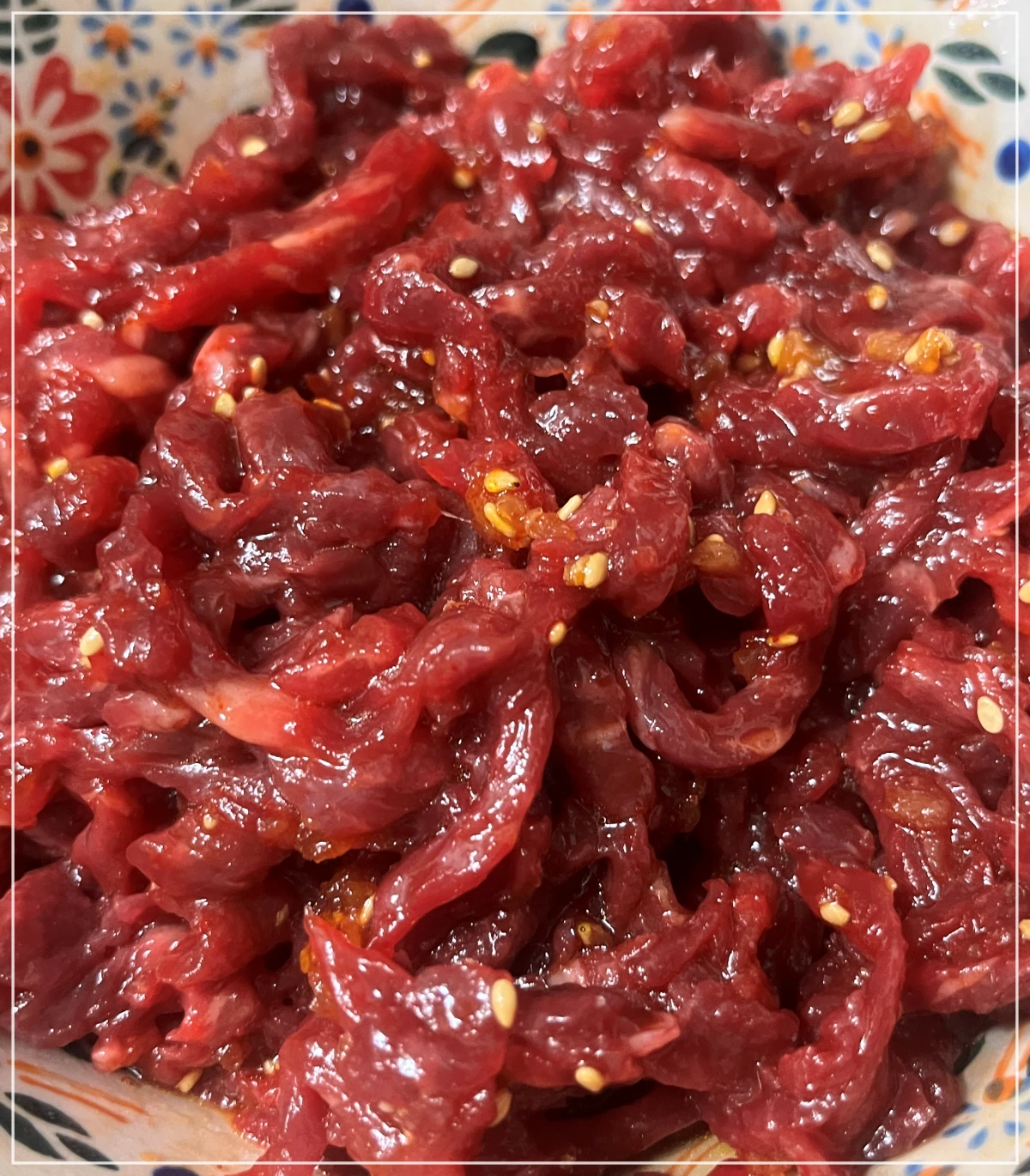 육회-양념-완성