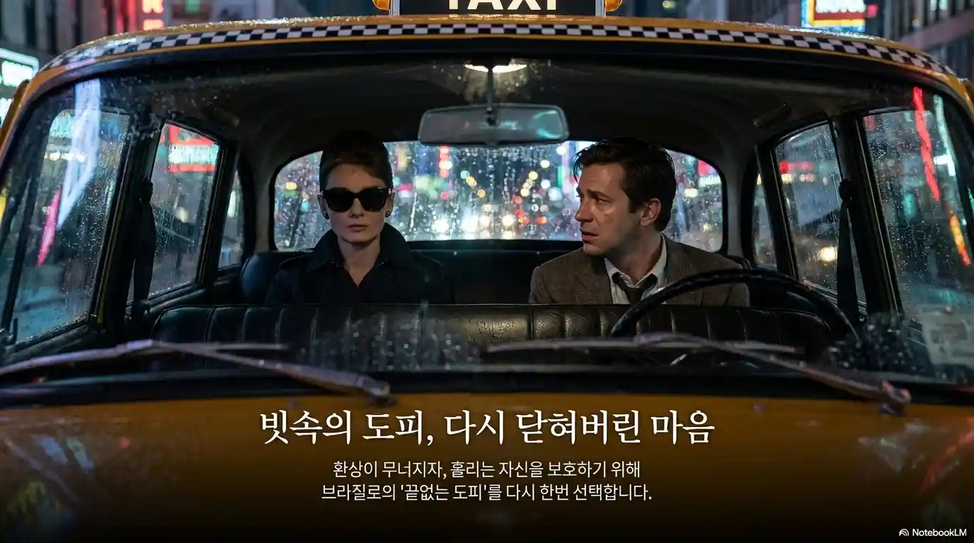 티파니와 아침을 결말 속 택시 장면