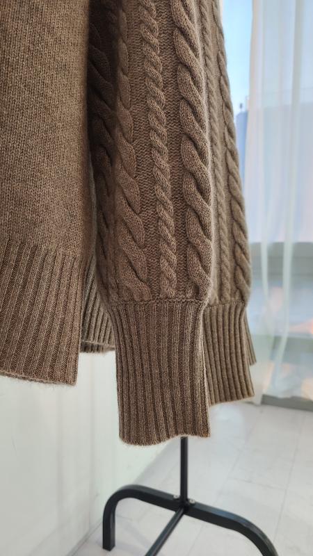 GOBI 몽골 고비캐시미어 니트, 부드러운스웨터, 여성 캐시미어 상의 , 로우게이지니트