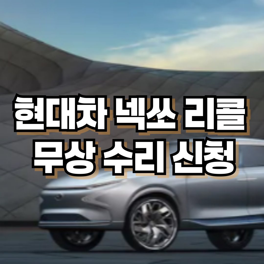 현대자동차 넥쏘(FE) 리콜 무상 수리 신청