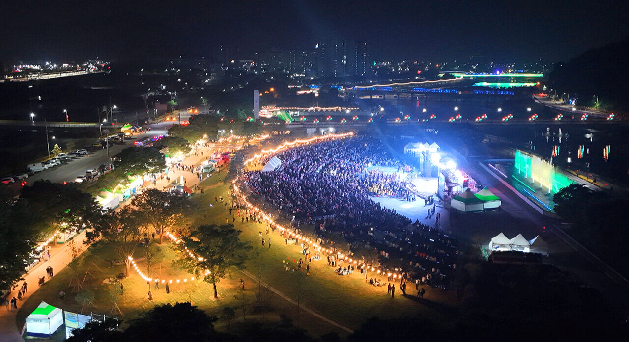 장성 황룡강 길동무 꽃길축제