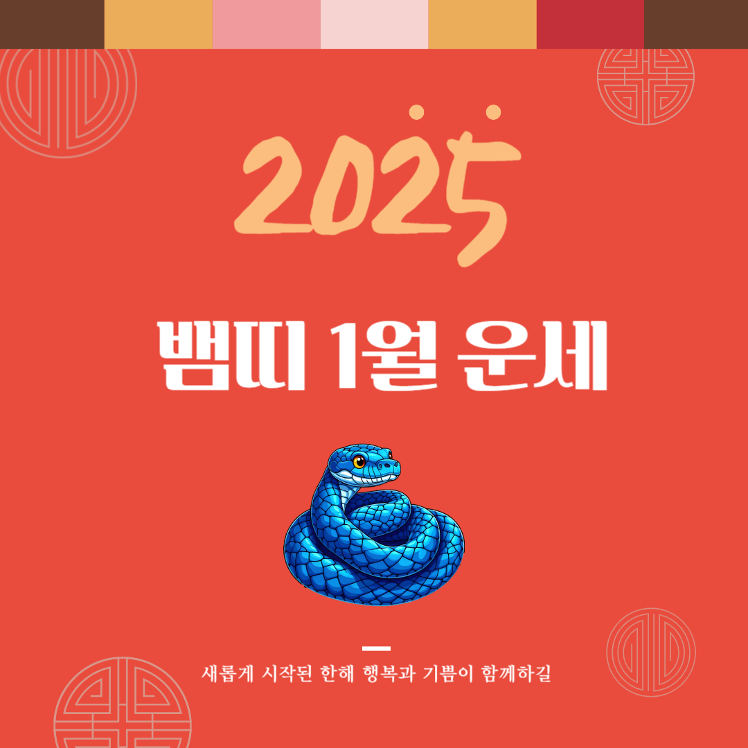 2025년 을사년 『뱀띠』 1월 운세