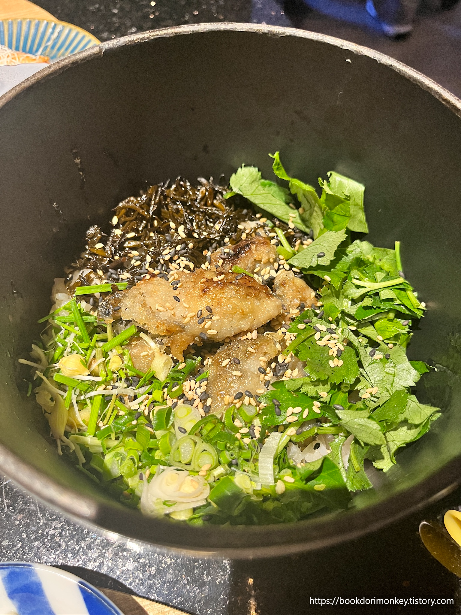 굴&middot;톳 솥밥+백합탕