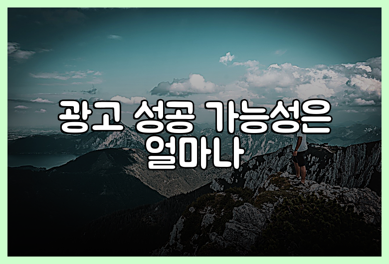 광고 성공 가능성은 얼마나