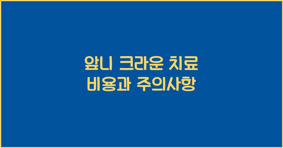 앞니 크라운